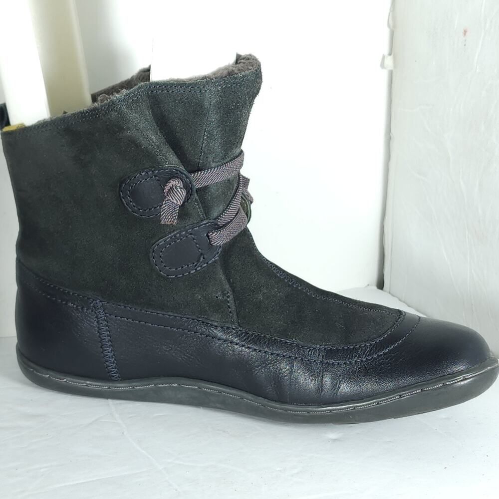Camper Women's Beetle US5,5-6 EU36 Green Leather LaceUp Lightweight Ankle Boots - Picture 6 of 16